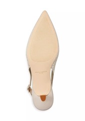 Marc Fisher Textile & Leather Slingback Pumps