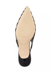 Marc Fisher Textile & Leather Slingback Pumps