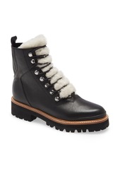 Women's Marc Fisher Ltd Izzie Genuine Shearling Lace-Up Boot