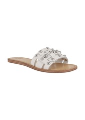 Marc Fisher LTD Pacca Slide Sandal in White Leather at Nordstrom