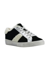 Marc Fisher LTD Marc Fisher Mello Sneaker in Black/Natural/Silver Suede at Nordstrom