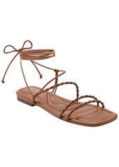 Marc Fisher Womens Strappy Faux Leather Gladiator Sandals