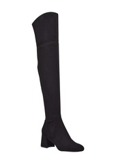 Marc Fisher LTD Yahila Over the Knee Boot in Black Faux Suede at Nordstrom