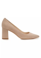 Marc Fisher Zala 70MM Suede Block-Heel Pumps