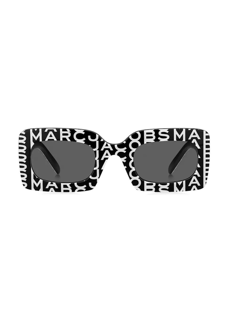 Marc Jacobs 50MM Rectangle Logo Sunglasses