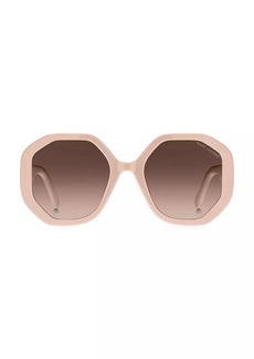 Marc Jacobs 53MM Geometric Logo Sunglasses