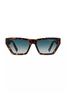 Marc Jacobs 55MM Rectangle Logo Sunglasses
