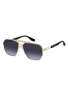 Marc Jacobs 60MM Metal Modified Aviator Sunglasses