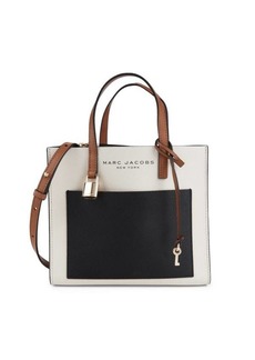 Marc Jacobs Colorblock Logo Leather Tote