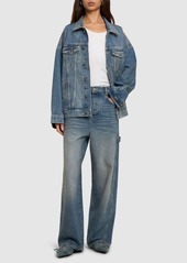 Marc Jacobs Crystal Oversize Denim Jeans