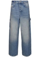 Marc Jacobs Crystal Oversize Denim Jeans