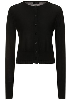 Marc Jacobs Fine Ribbed Wool Cardigan