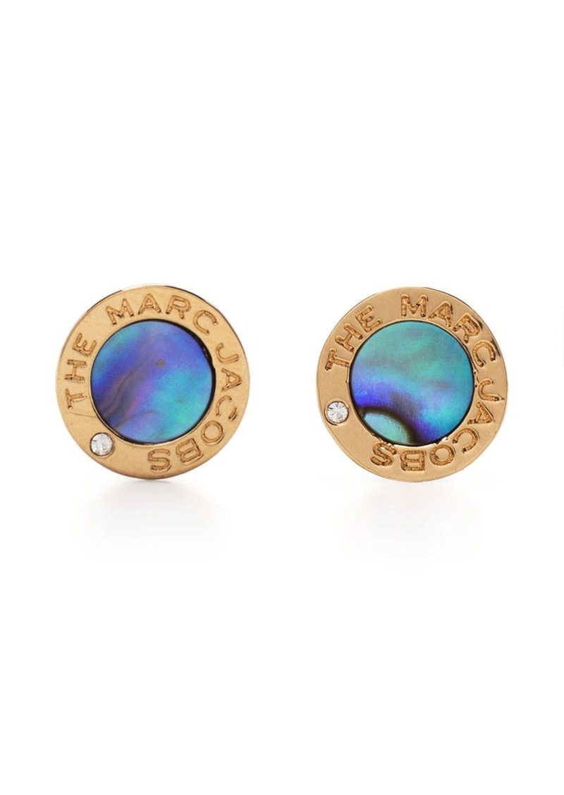 Marc Jacobs The Medallion Abalone stud earrings