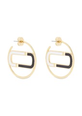 Marc Jacobs large enamel hoop earrings