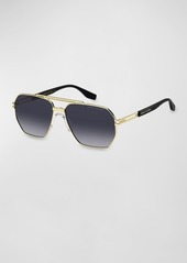 Marc Jacobs Marc 748S Mixed-Media Aviator Sunglasses 