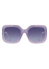 Marc Jacobs 53mm Gradient Polarized Square Sunglasses in Violet Grey/Violet Shaded at Nordstrom Rack