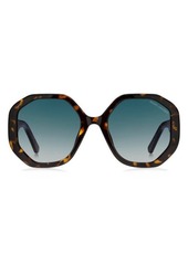 Marc Jacobs 53mm Gradient Round Sunglasses