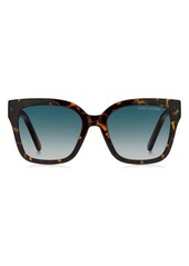 Marc Jacobs 53mm Gradient Square Sunglasses
