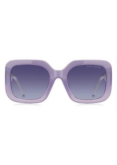 Marc Jacobs 53mm Polarized Square Sunglasses