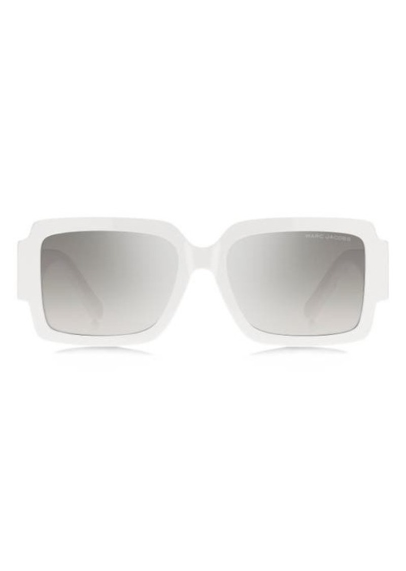 Marc Jacobs 55mm Gradient Rectangular Sunglasses