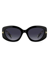 Marc Jacobs 56mm Gradient Rectangular Sunglasses