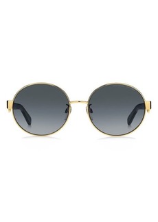 Marc Jacobs 56mm Gradient Round Sunglasses
