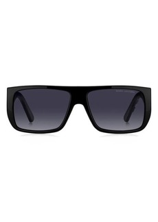 Marc Jacobs 57mm Flat Top Sunglasses