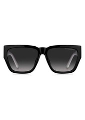 Marc Jacobs 57mm Gradient Square Sunglasses