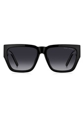 Marc Jacobs 57mm Gradient Square Sunglasses