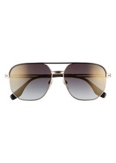 Marc Jacobs 58mm Gradient Aviator Sunglasses
