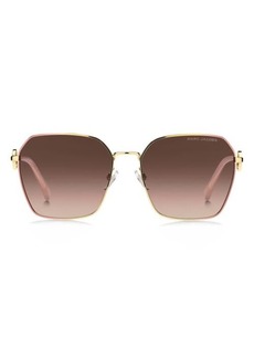 Marc Jacobs 58mm Gradient Square Sunglasses