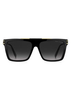 Marc Jacobs 58mm Rectangle Sunglasses
