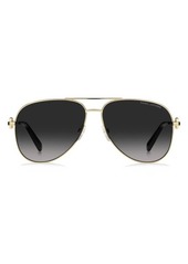 Marc Jacobs 59mm Gradient Aviator Sunglasses