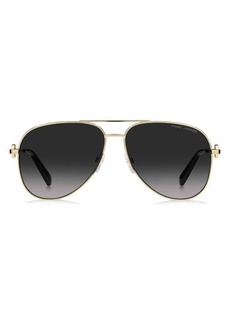 Marc Jacobs 59mm Gradient Aviator Sunglasses