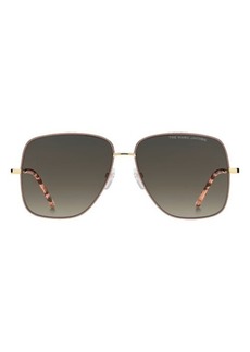 Marc Jacobs 59mm Gradient Square Sunglasses