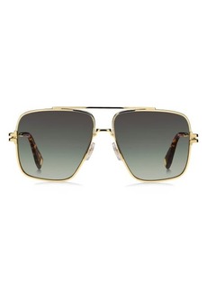 Marc Jacobs 59mm Gradient Square Sunglasses with Chain