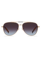 Marc Jacobs 60mm Gradient Aviator Sunglasses