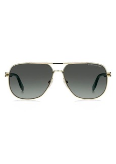 Marc Jacobs 60mm Gradient Aviator Sunglasses