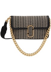 Marc Jacobs Beige & Black 'The Monogram J Marc' Shoulder Bag