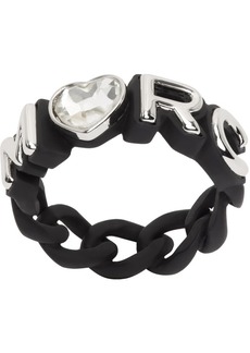 Marc Jacobs Black 'The Charmed Marc Chain' Ring