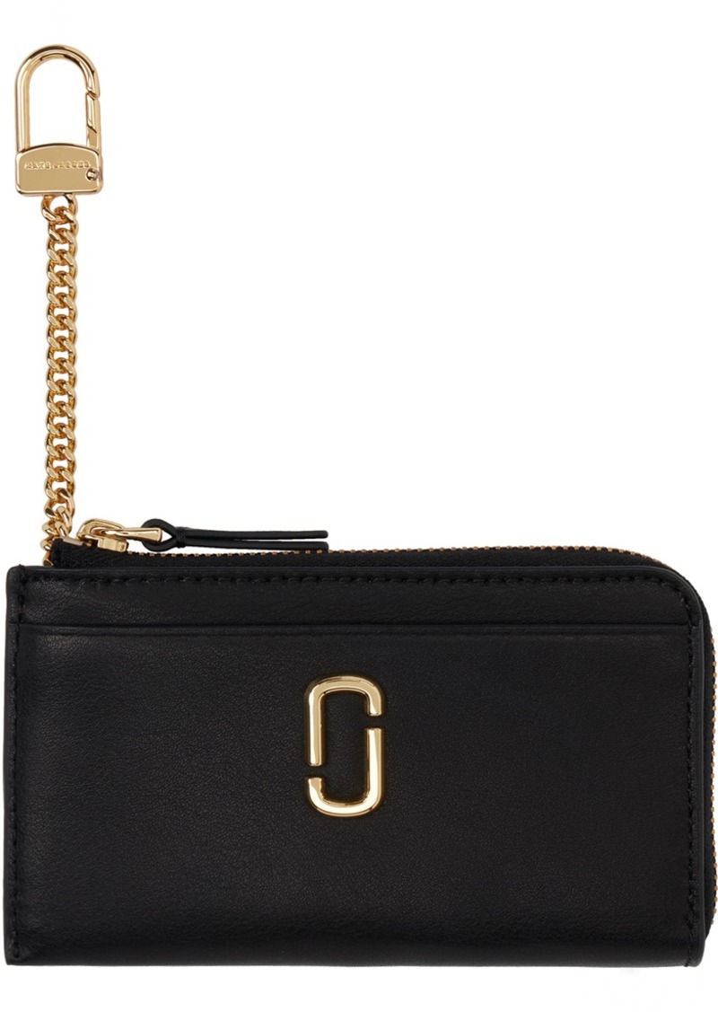 Marc Jacobs Black 'The J Marc Top Zip Multi' Wallet