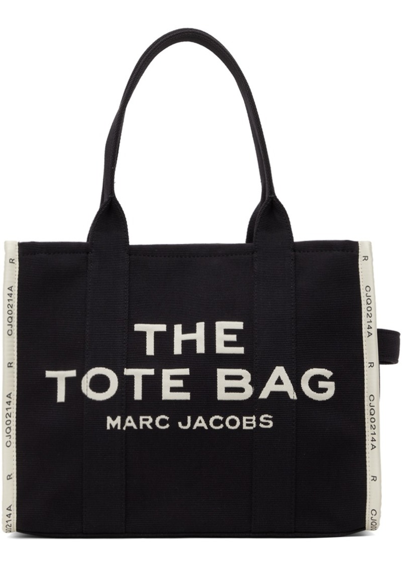 Marc Jacobs Black 'The Jacquard' Large Tote