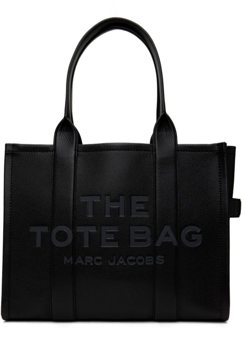 Marc Jacobs Black 'The Leather Large' Tote