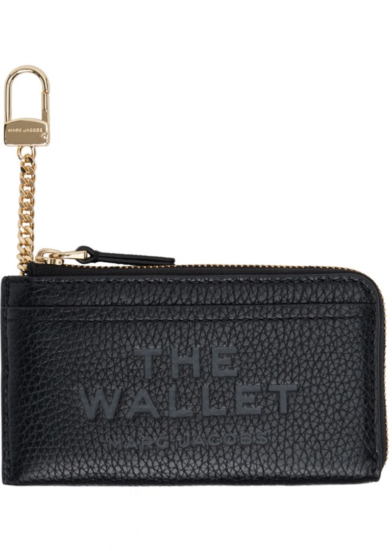 Marc Jacobs Black 'The Leather Top Zip Multi' Wallet