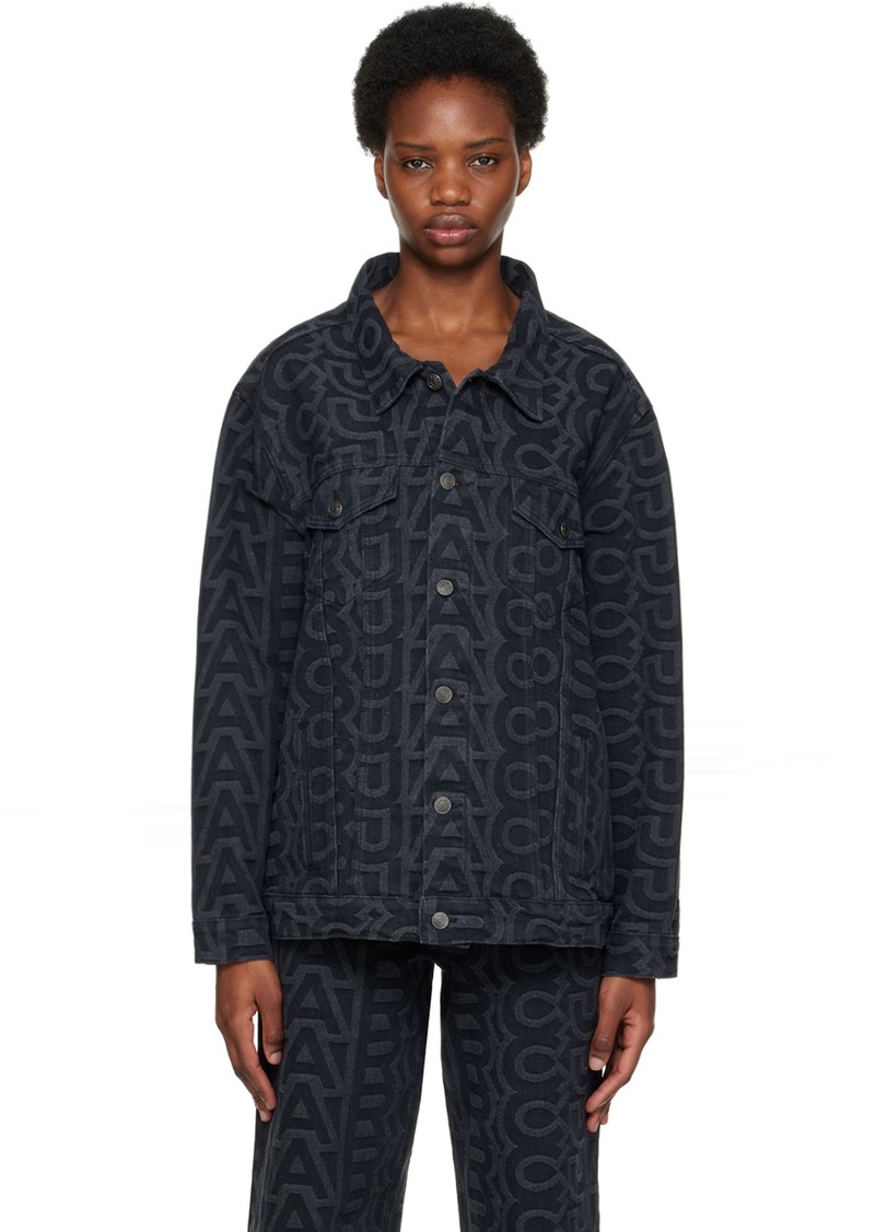 Marc Jacobs Black 'The Monogram' Denim Jacket