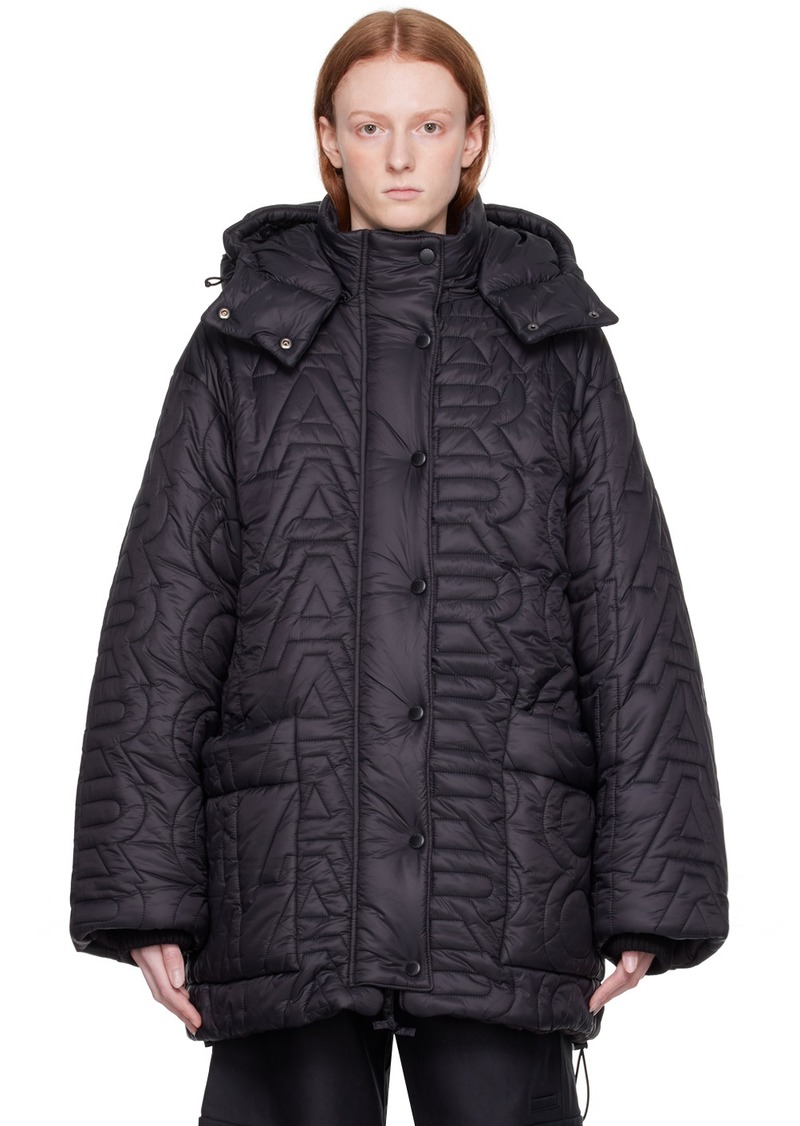 Marc Jacobs Black 'The Monogram' Down Jacket