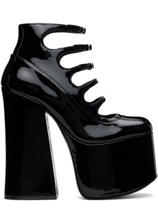 Marc Jacobs Black 'The Patent Leather Kiki' Heels