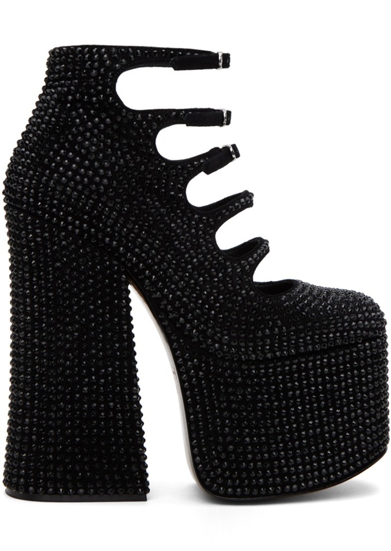 Marc Jacobs Black 'The Rhinestone Kiki' Heels