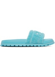 Marc Jacobs Blue 'The Terry Slide' Sandals