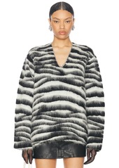 Marc Jacobs Brushed Zebra Sweater